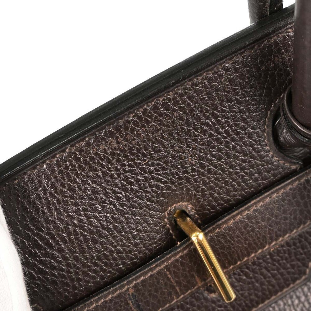 Hermes HAC Birkin Brown Ardennes with Gold Hardware 45 - Picture 8 of 16